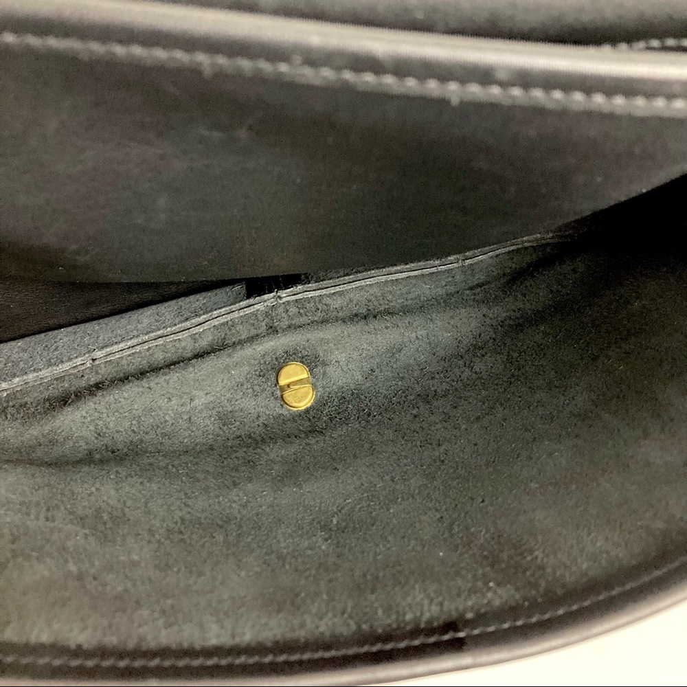 Coach Black Leather Messenger Bag with Gold Hardware - Picture 8 of 9